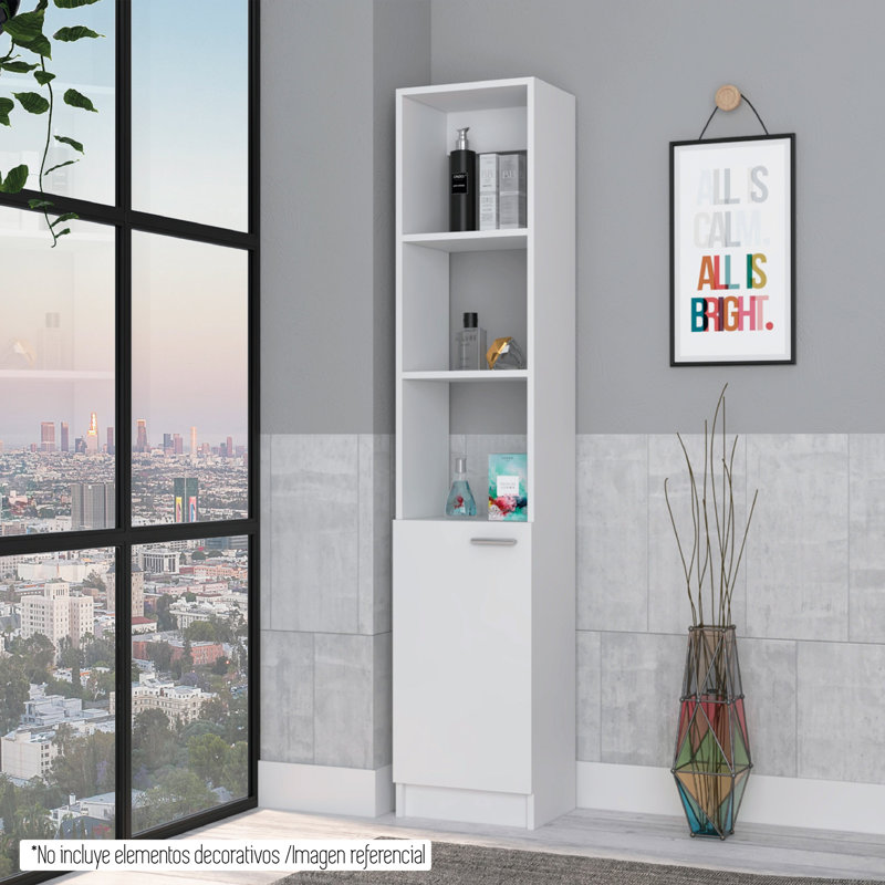 Geisz Freestanding Linen Cabinet