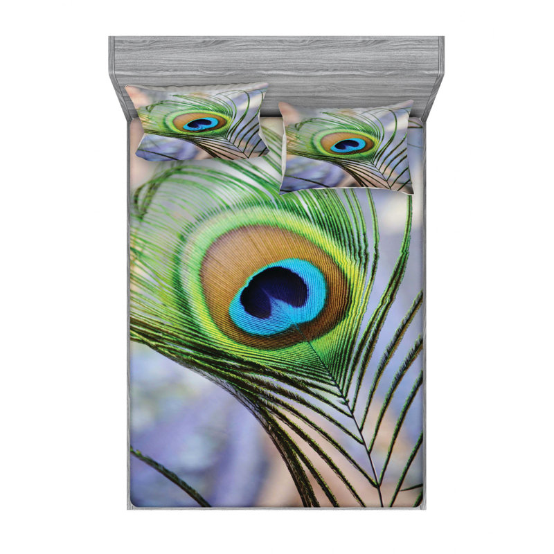 Microfiber Sheet Set, Queen Sheet Set with Fitted Sheet