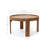Acacia Outdoor Coffee Table, Round Patio Table with Tray Top, 15.7" Height