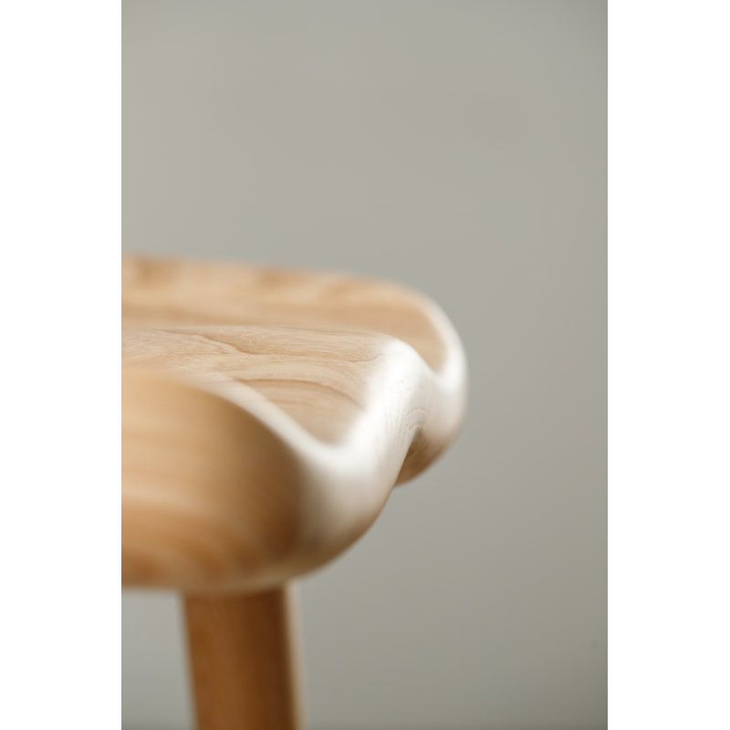 Anvil Chair With Back, Matte Ash, Bar Stool (31” Seat Height)