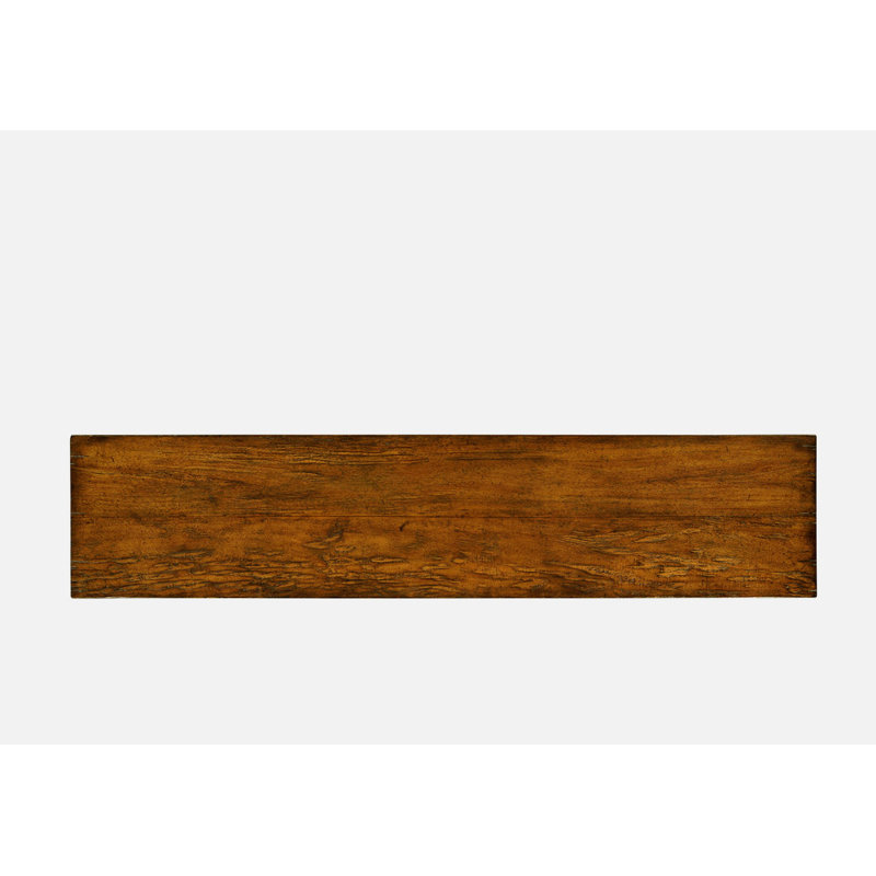 JC Casual 64'' Solid Wood Console Table, Walnut
