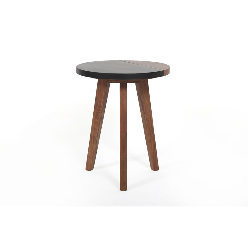 Caspian - Table de bout d'appoint ronde - Brun
