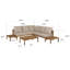 Garden Furniture Set 5 Seaters In Oiled Acacia