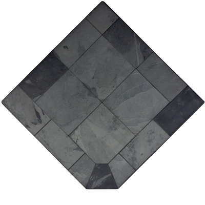 Coussin de coin en ardoise gris ardoise