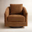 Fauteuil d'appoint pivotant en chenille Conway-1069960991