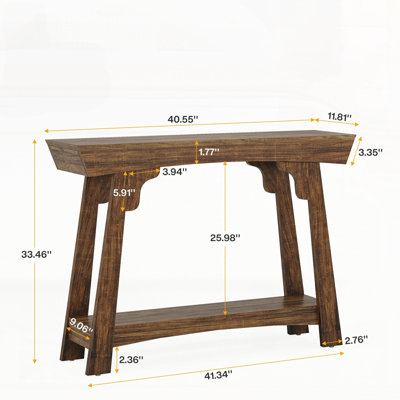 2-Tier Hall Table,Entryway Table,Console Table