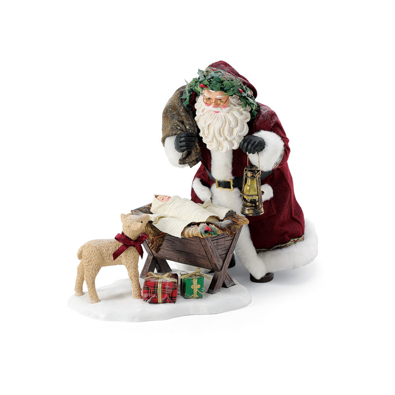 Christmas Traditions Sleep in Heavenly Peace Santa 10in