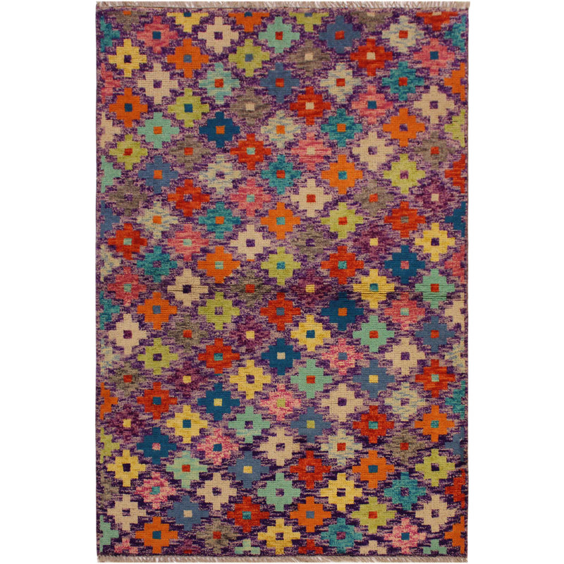 Tapis unique mauve 3 pi 3 po x 5 pi Laudalino