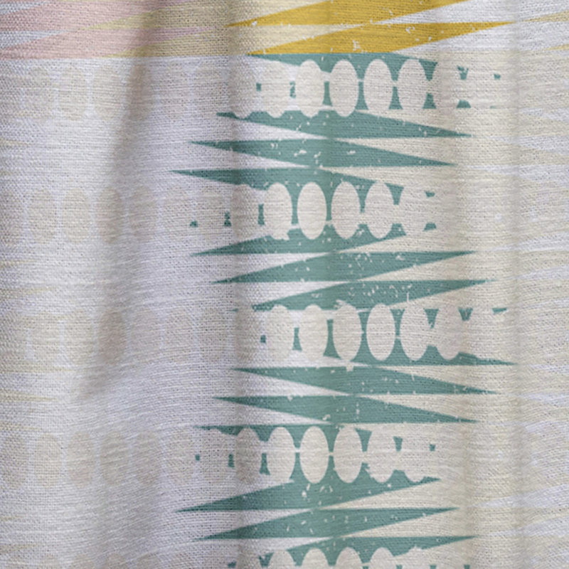 Panneau de rideau simple semi-diaphane avec passe-tringle, l 52 po x L 90 po