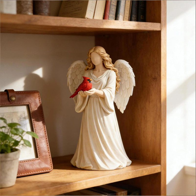 Cardinal statue commémorative pour femme déesse en résine Figurine décor souvenir souvenir sympathie maison