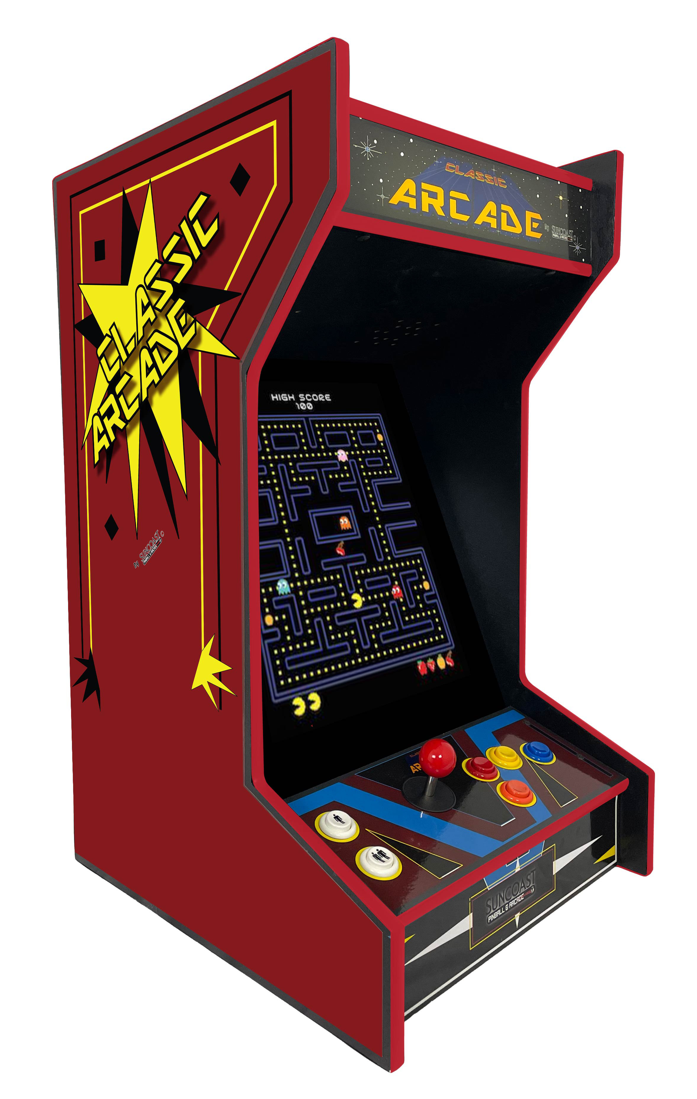 Doc and Pies Arcade Factory 412 Classic Retro Games Cocktail Arcade Machine  - Full Size - 2-Player & Reviews