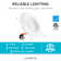 6" 3000K Remodel IC LED Retrofit Recessed Lighting Kit