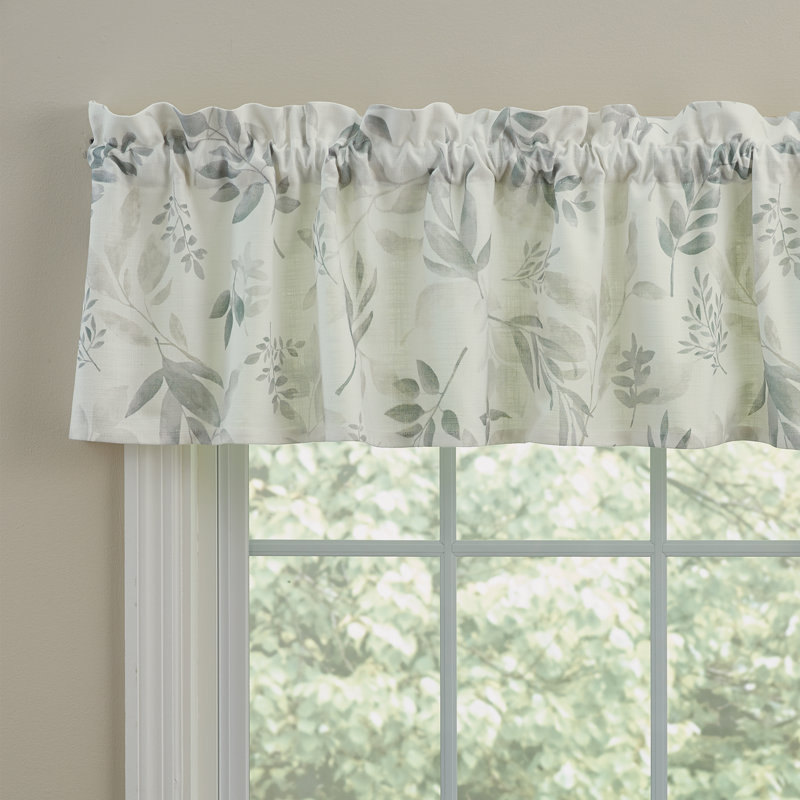 Cotton Floral Tailored Window Valance