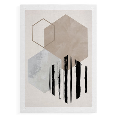 Hexagonal Display I -Canvas Print Only - NOT FRAMED