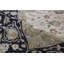 Tapis ivoire et noir noué à la main de haute qualité