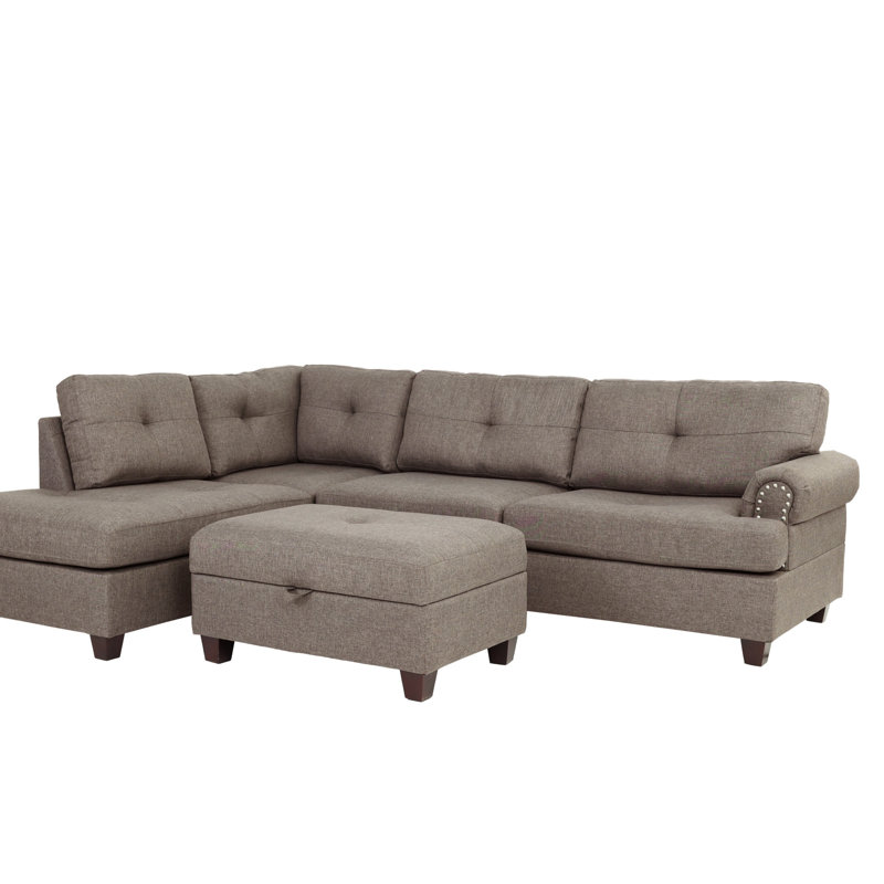 Canapé modulaire contemporain 3 pièces Mocha Dorris