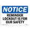 Rappel «Lockout is for our Safety»