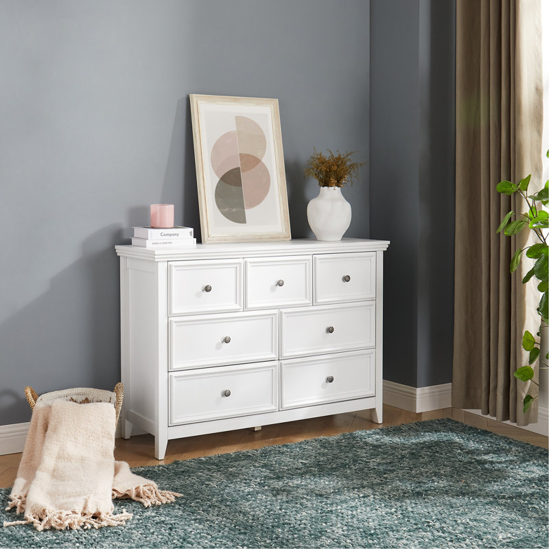 Armoire 7 tiroirs Living Room, White