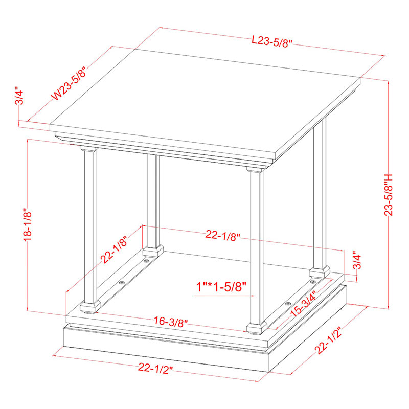 Table de bout Kiven, Blanc antique
