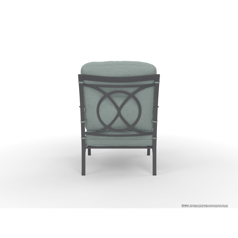 Pasadera Outdoor Lounge Chair, Trax Burgundy, Graphite