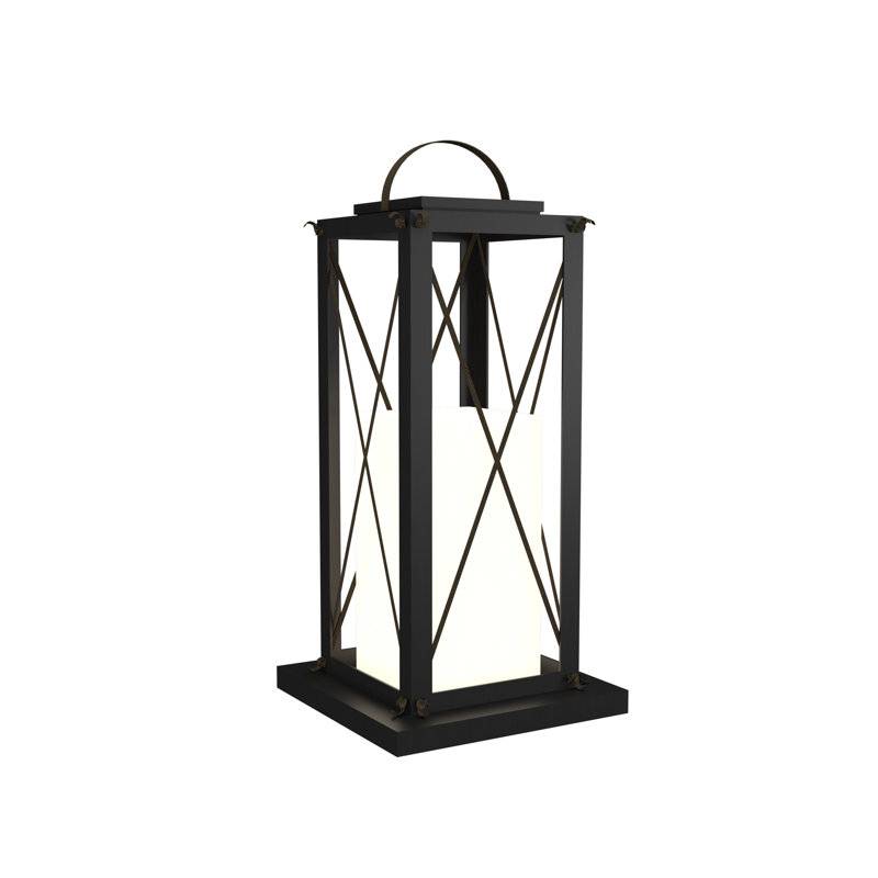 Lampe de table 29,53 ", H 25,35 po x l 13,65 po x P 13,65 po, Blanc organique