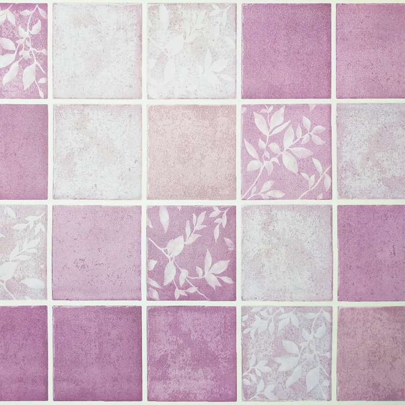 Rouleau de papier peint auto-adhésif L 24 pi x l 18 po Everlin, Mauve / lavande mauve