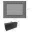 Tapis, tapis d'extérieur réversible, tapis de sol en paille de plastique imperméable, tapis de camping portable pour camping-car, grand tapis de jardin, terrasse, pique-nique, plage, bordure noire et grise