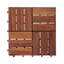 30cm L x 30cm W FSC® Certified Acacia Wood Interlocking Deck Tile-798638245