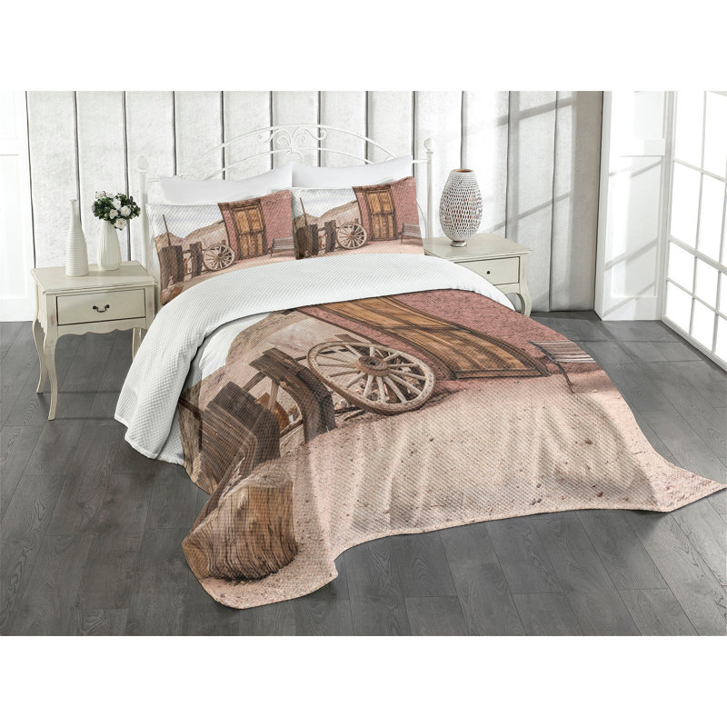 White Quilted Queen Bedspread Set with Pillow Shams
