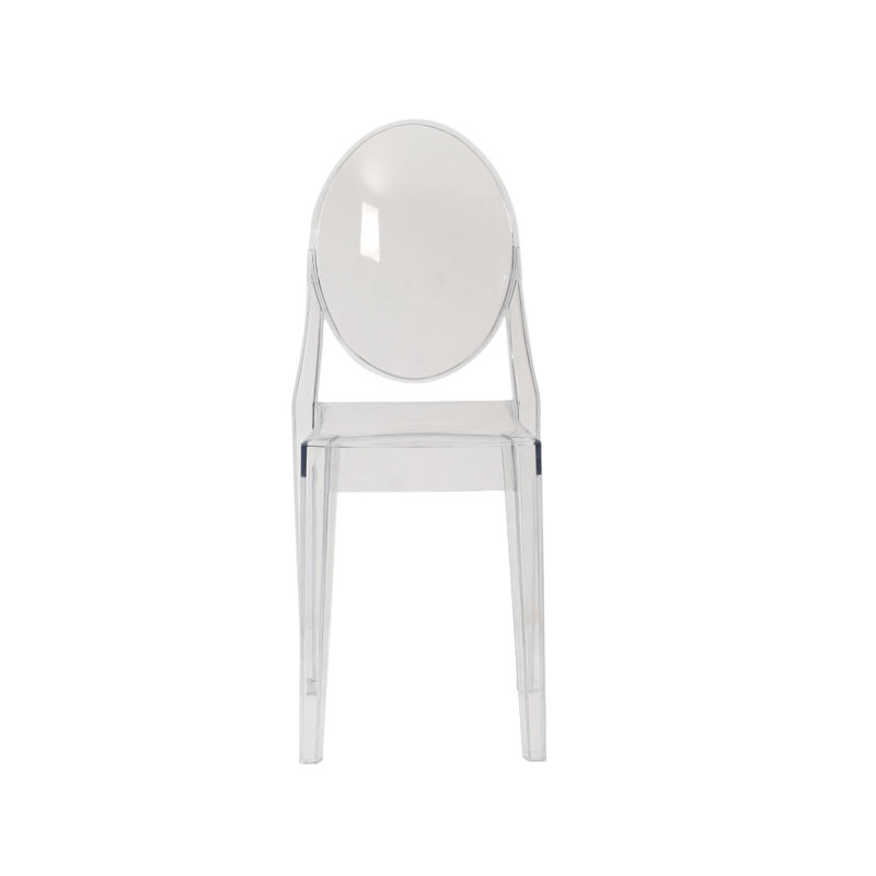 Elegant & Durable Clear Plastic Dining Chair – Stackable, Comfortable Seating for Kitchens, Living Rooms, Offices, or Outdoor Use