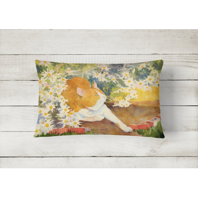 Cat Indoor/Outdoor Throw Pillow