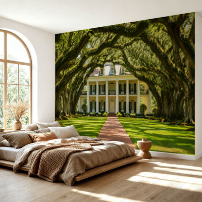 Papier peint adhésif auto-adhésif Oak Alley Plantation