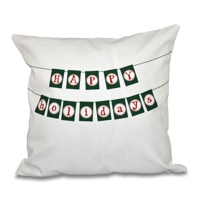 Housse de coussin décoratif à imprimé à carreaux pour fêtes joyeuses