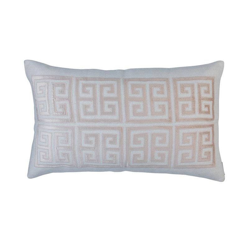 Guy Lumbar Pillow Cover & Insert, Blush