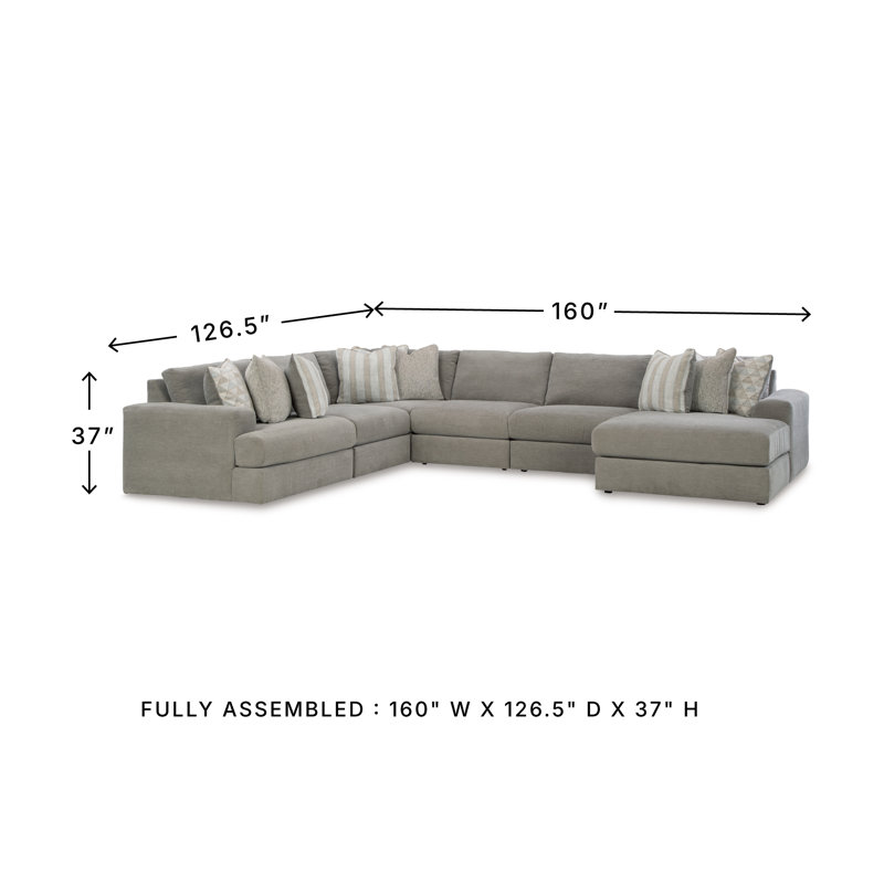 Tessler Upholstered U-Shaped Sectional Left Hand Facing