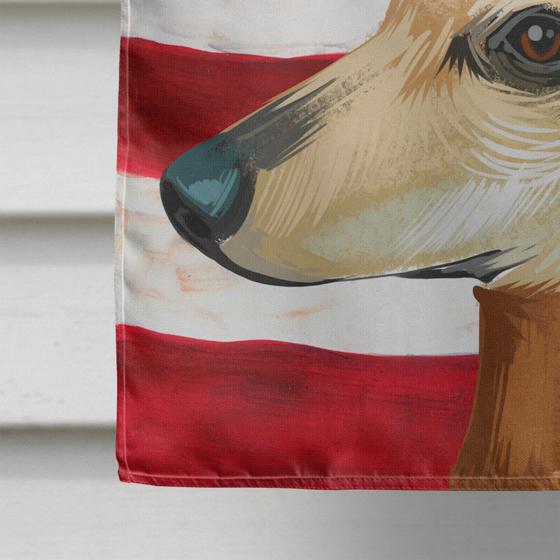 Polyester à 2 côtés 28 x 40 po drapeau maison, Galgo espagnol