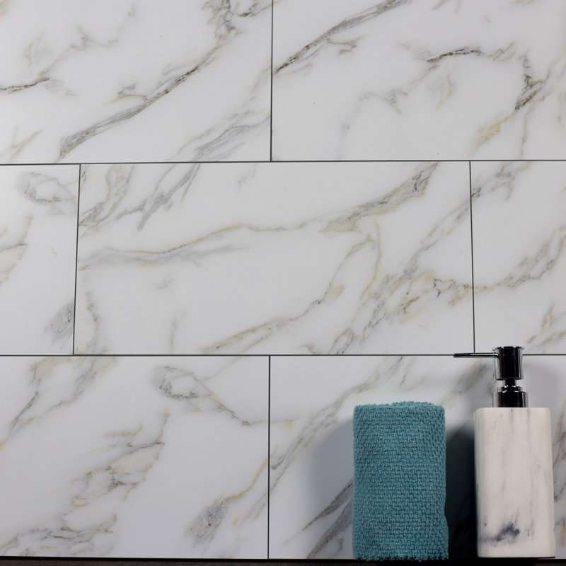 Nature 8 in. x 16 in. Look Glass Straight Edge Large Format Subway Decorative Kitchen & Bathroom Wall Tile