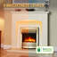 Clayton Castleton Fires & Fireplaces 103.3 cm W Brass Electric Fireplace with 6824.28 BTU-1046520633