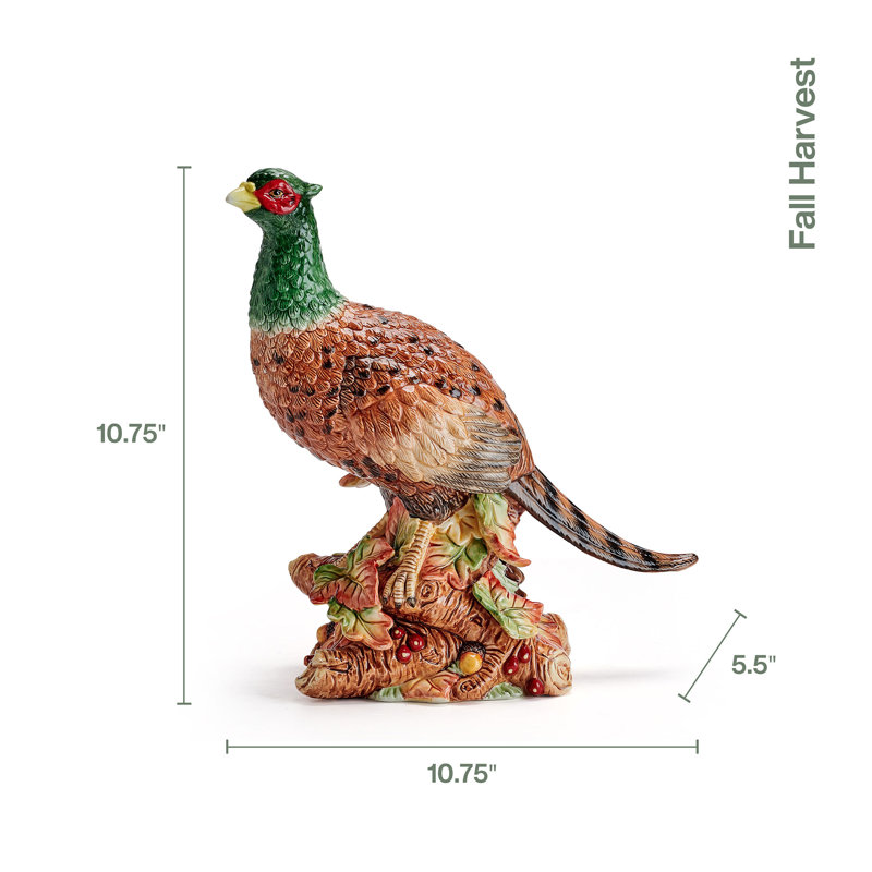 Figurine de faisan d'automne