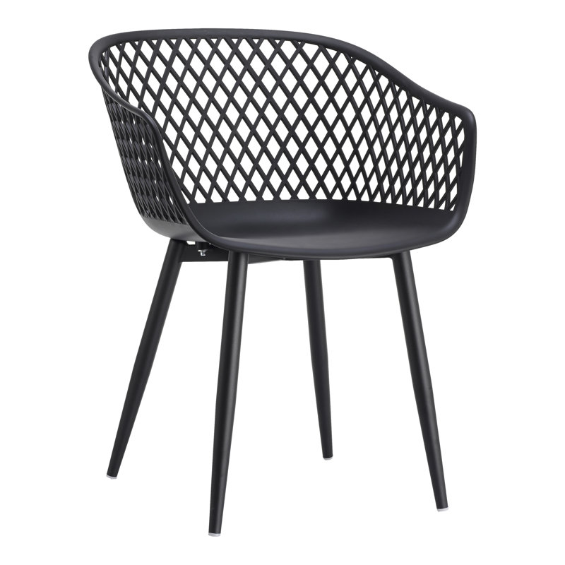 Piazza Patio Dining Chair, Black