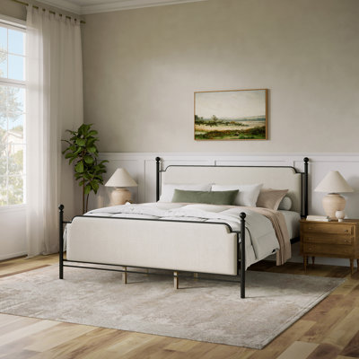 Lit plateforme tapissier Jarin