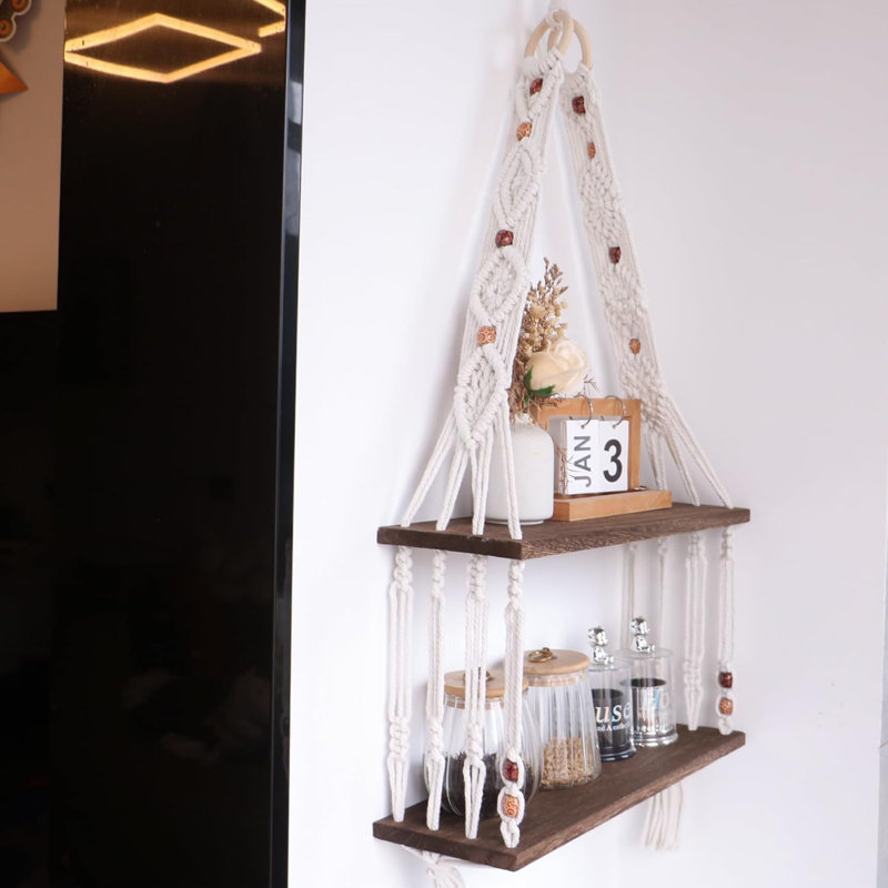 Tablettes murales en bois