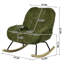 Ensemble de 2 fauteuils à bascule modernes rembourrés avec base en bois d'hévéa pour salon, chambre et chambre d'enfant, vert sauge-1149199387-1151497859
