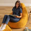 Bean Bag Bazaar Dalton Corduroy Recliner Bean Bag and Footstool-68015565