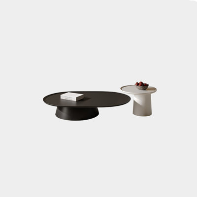 French minimalist coffee table set
