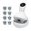 Masseur de cuir chevelu électrique rechargeable avec têtes interchangeables - Masseur imperméable sans fil pour la tête et le visage