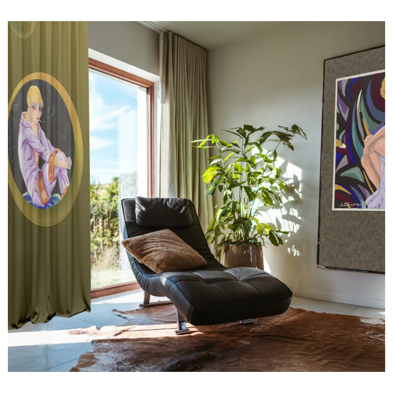 Velvet Blackout Curtain Panel Pair, 148cm Width x 200cm Drop