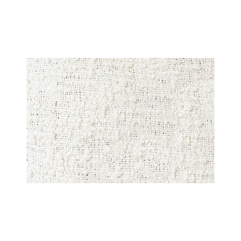 Cozy Cotton White Boucle 26x26 Throw Pillow