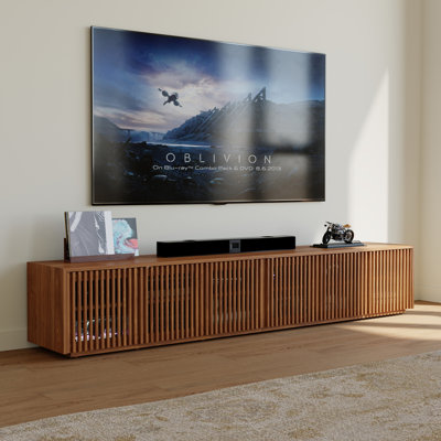 Hiramani Mid-Century Modern TV Stand, Fully Assembly