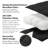 Southshore Fine Linens Vilano Down Alternative Comforter, 240 GSM Double-Brushed Microfiber Oversized All-Season Comforter with Box Stitching, Piped Edges and Corner Tabs, King/California King, Black-420232237-420232232